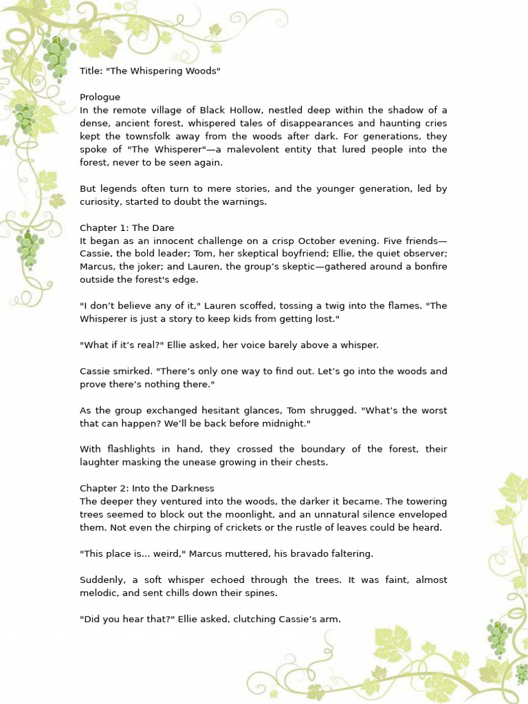 The Whispering Woods Pdf
