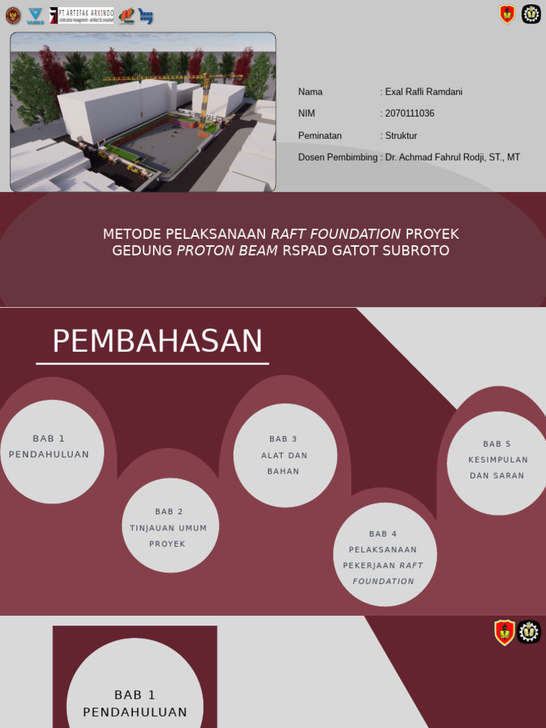 Metode Raft Foundation Gedung Proton Beam | PDF