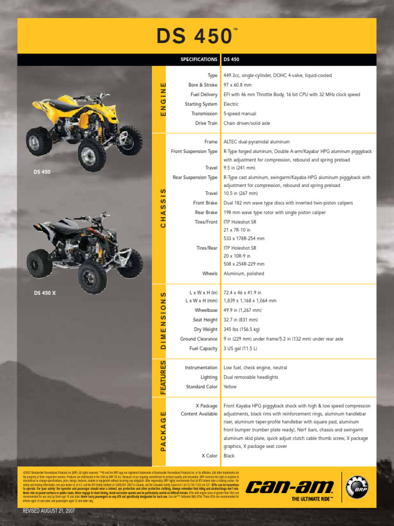 DS450X | PDF | Brake | Vehicles