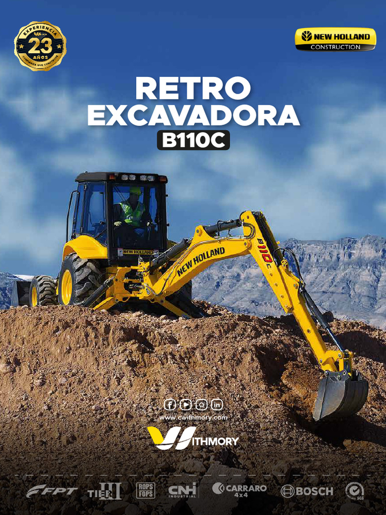 Retroexcavadora B110C | PDF | Vehículo de motor | Vehículos terrestres