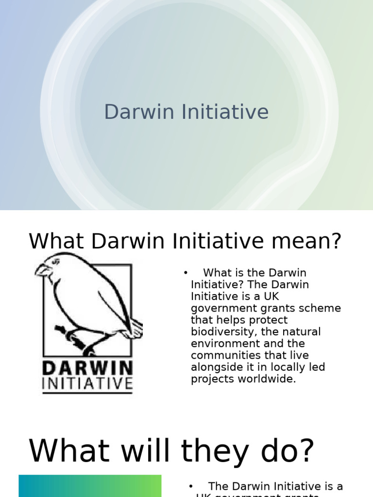 UK Darwin Initiative for Biodiversity Conservation | PDF