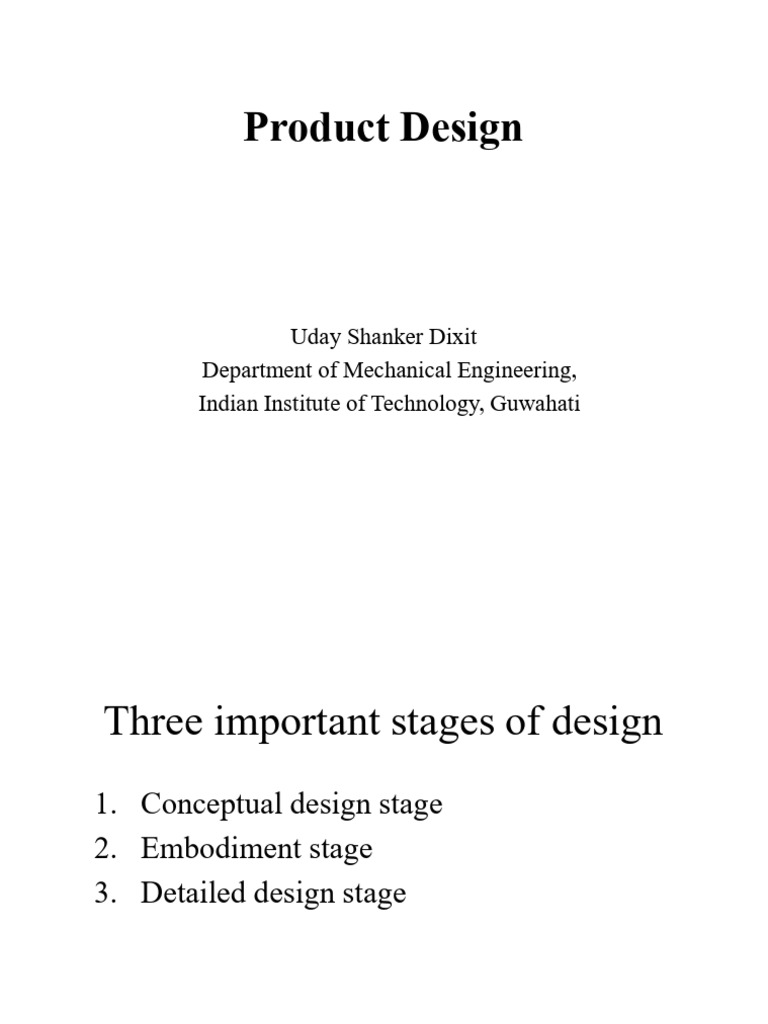 Stages and Techniques in Product Design | PDF | Gear | Loss Function