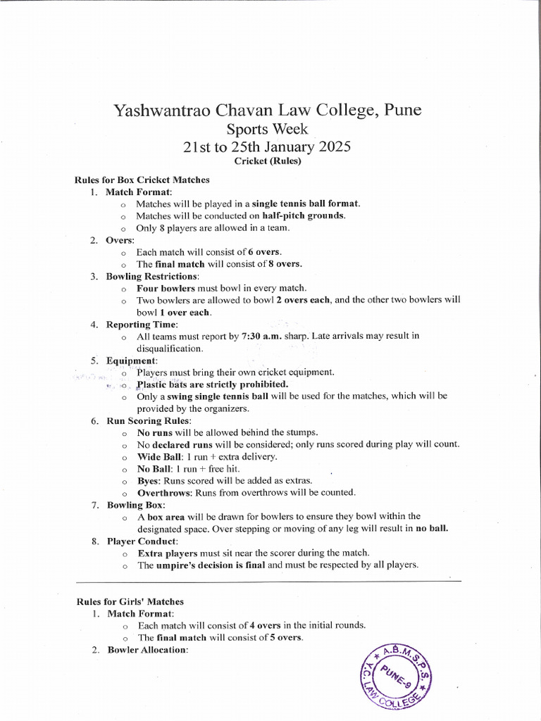 Cricket Rules | PDF