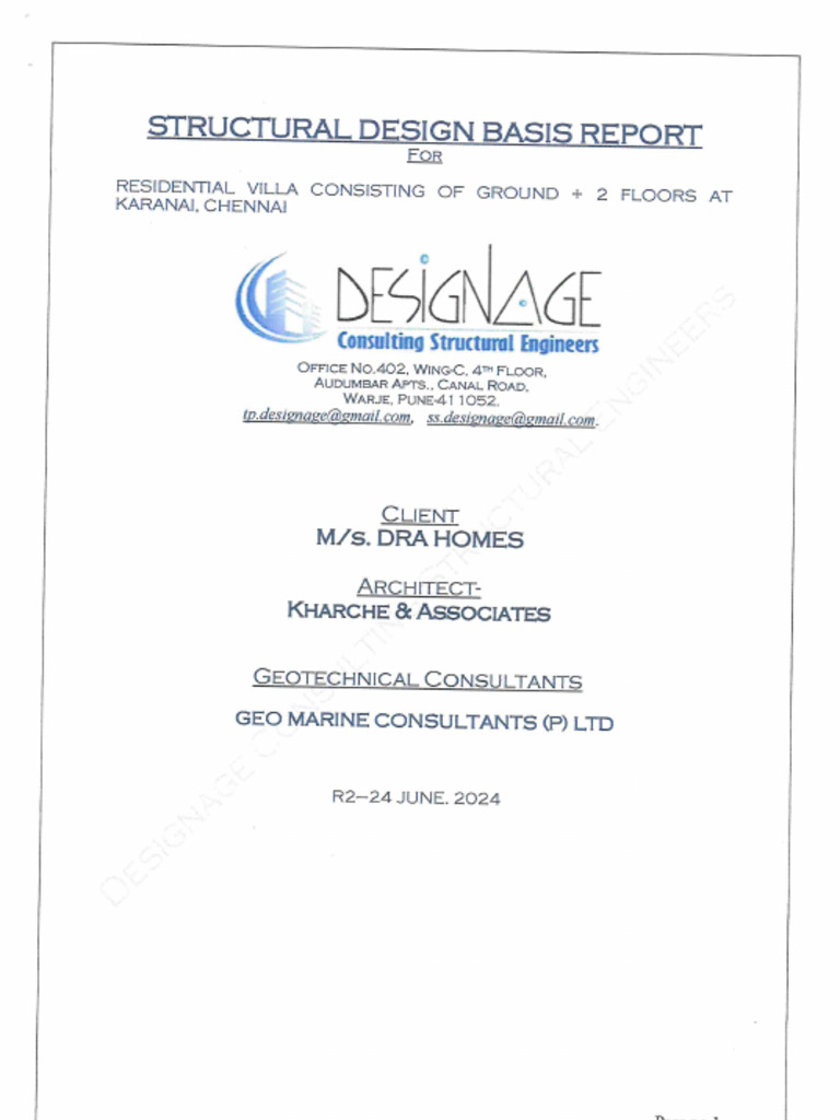 Design Basis Report | PDF