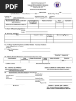 Equivalent Record Form for DepEd Employees | PDF | Salary | Teachers