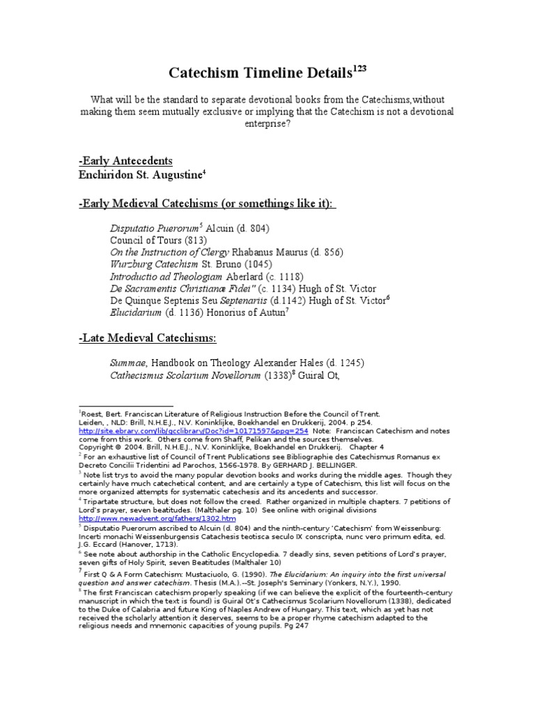 Catechism Timeline Details | Catholic Church | Ancient Mediterranean ...