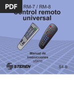 Programación Control Universal Mitzu MRC-UNI6 | PDF | Control remoto ...