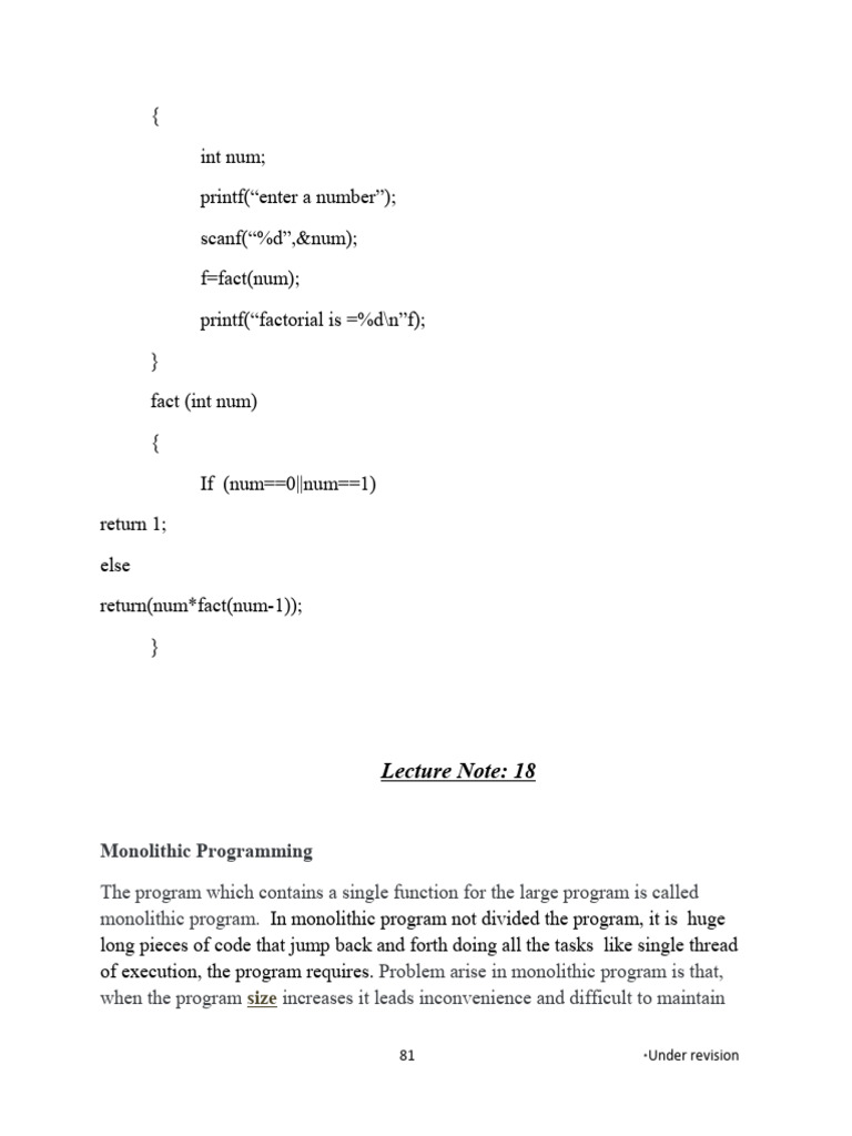 UNIT-3 | PDF | Pointer (Computer Programming) | Variable (Computer Science)