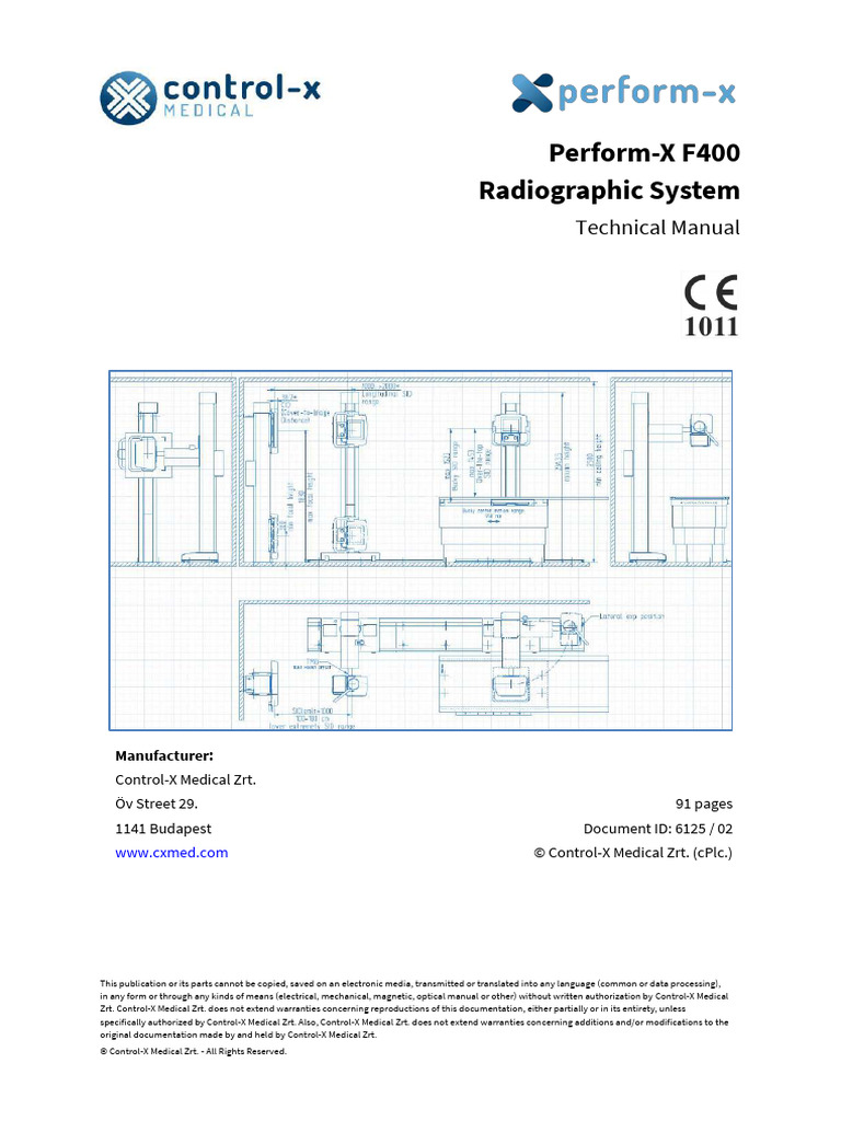 Perform-X F400 Installation Manual | PDF | Radiography ...