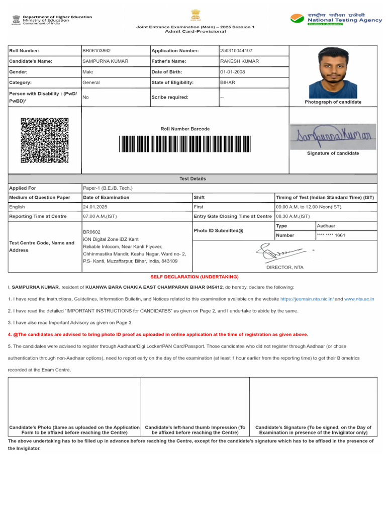 Application Details 2025 | PDF