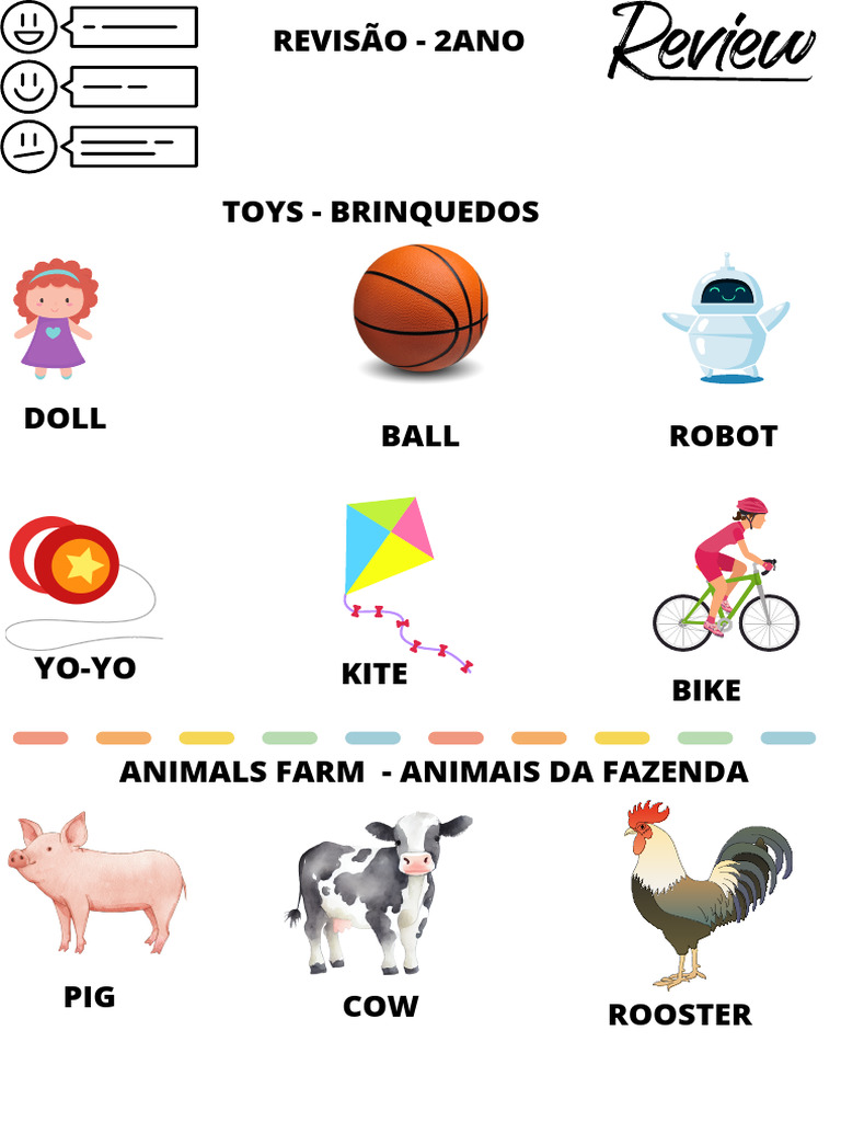 Revisão de Inglês 2 Ano | PDF