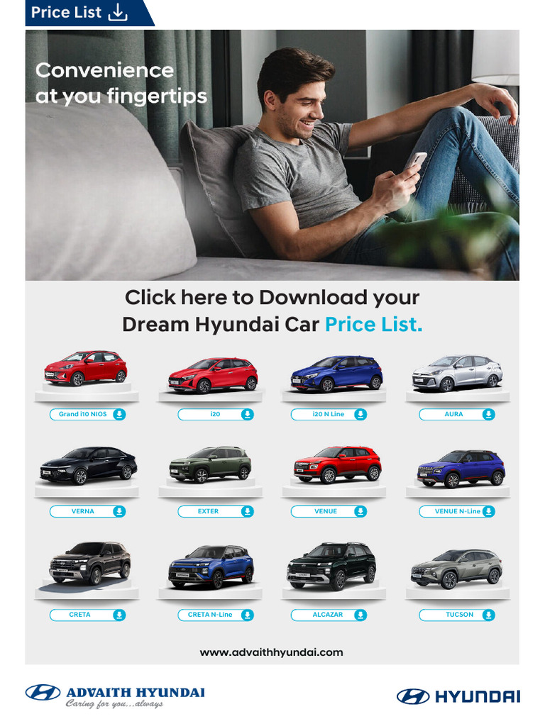 Hyundai Price List & E-Brochures | PDF
