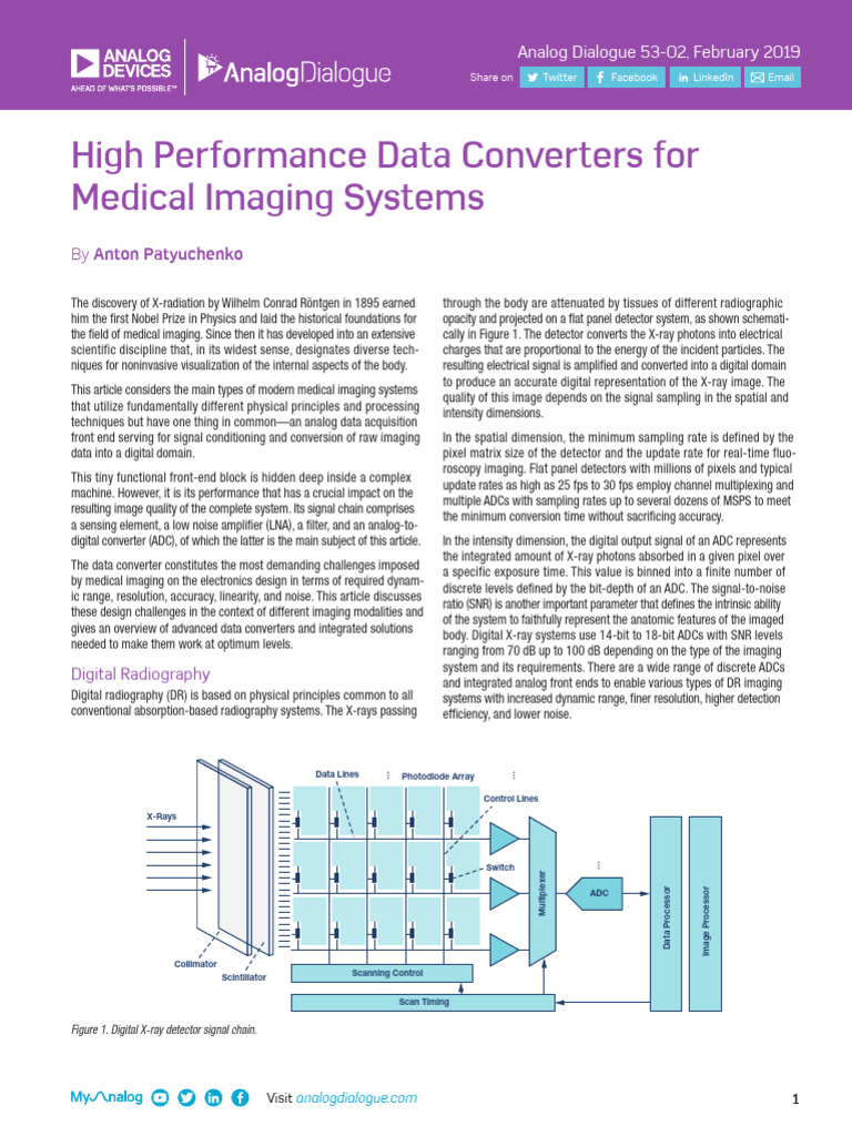 High Performance Data Converters For Medical Imaging Systems | PDF ...