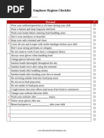 Daily Butchery Cleaning Schedule | PDF