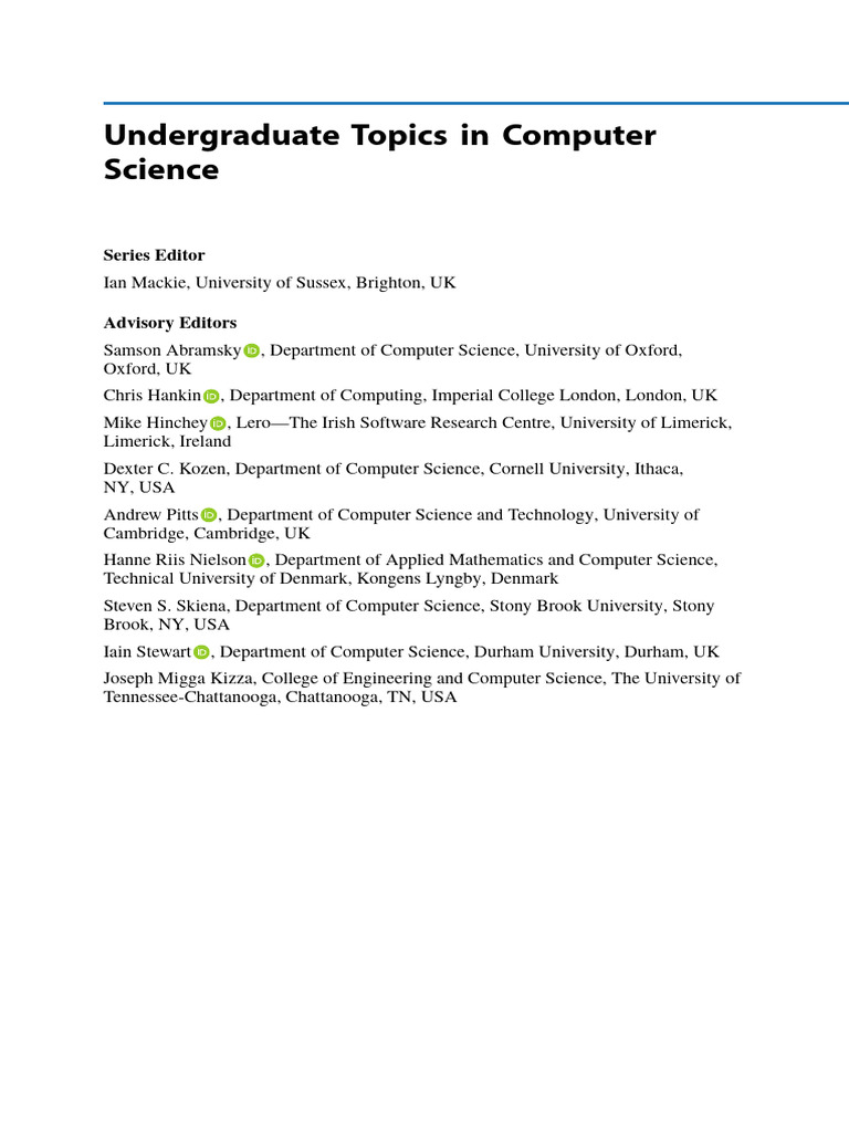 Undergraduate Computer Science Topics | PDF