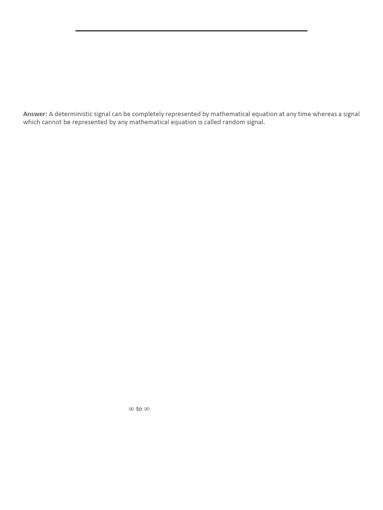 Signals and Systems Interview Questions | PDF | Filter (Signal ...
