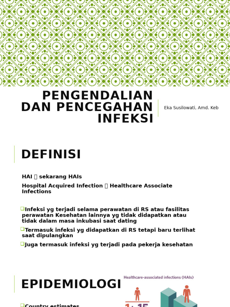 Pengendalian Infeksi di Rumah Sakit | PDF