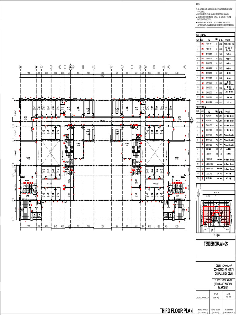 Third Floor Plan - Delhi School of Economics | PDF | Design | Technical ...