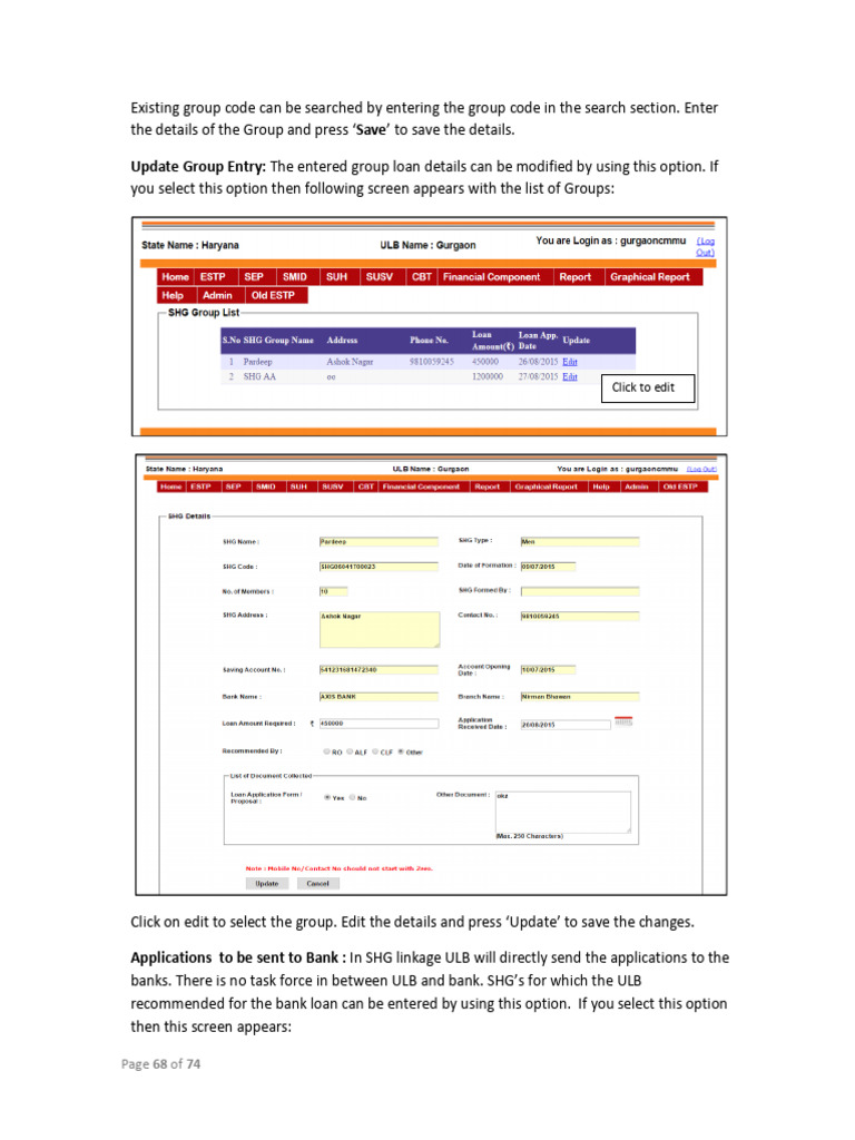 SHG Loan Management Guide | PDF