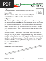 AQA GCSE Reaction Time Practical Guide | PDF