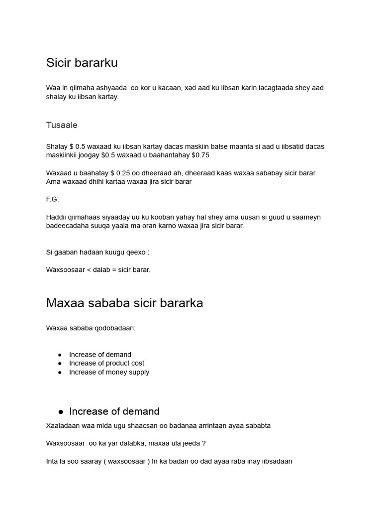 Sicir Barar | PDF