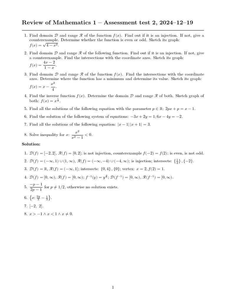 Test 2b Solution | PDF