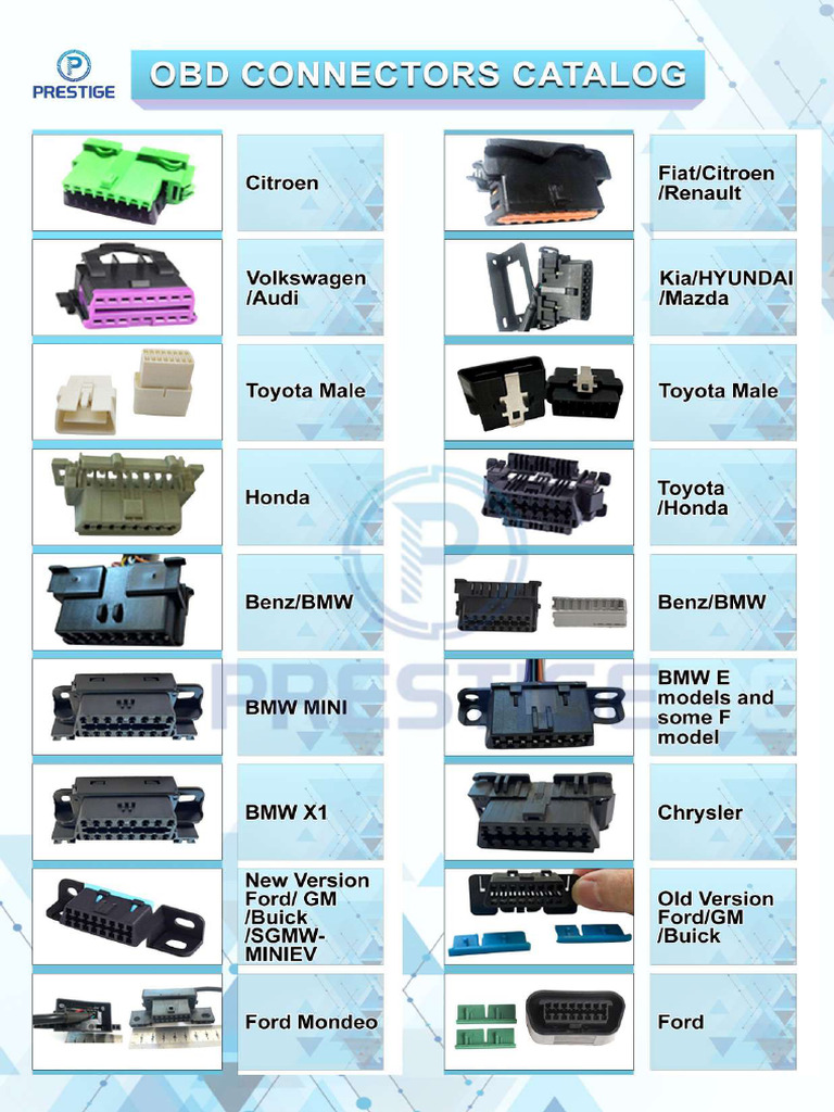 OBD Connector Final Catalog | PDF