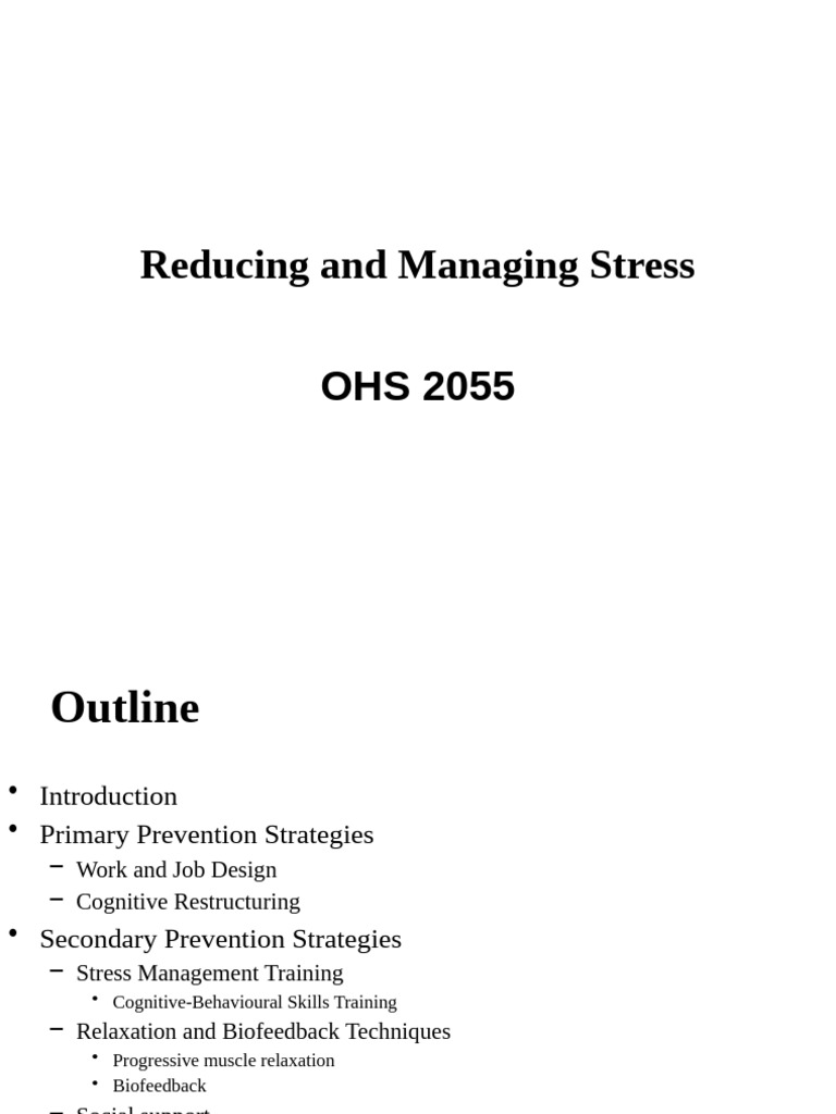 Stress Management Strategies Guide | PDF | Stress Management ...
