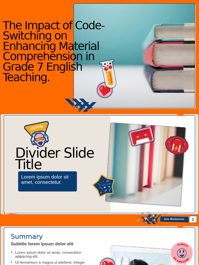 Code-Switching in Grade 7 English | PDF