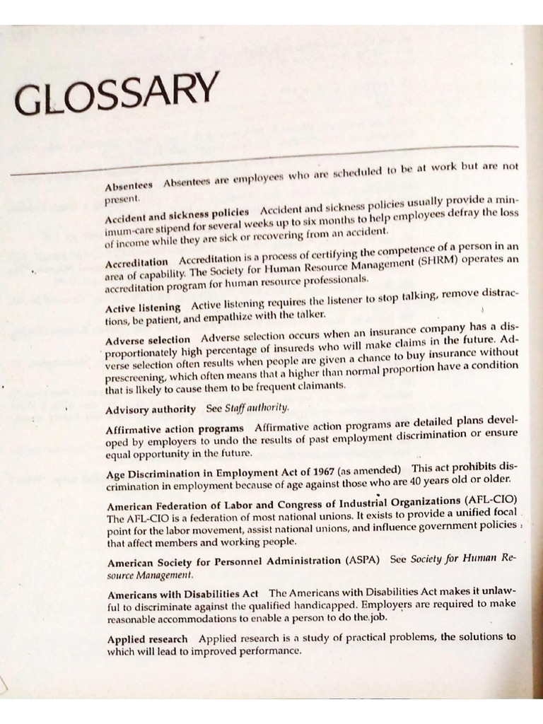 Glossary Complete | PDF