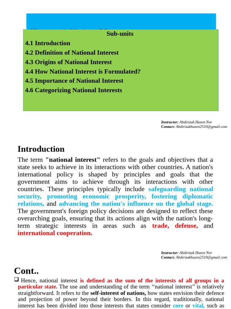 Understanding National Interests | PDF | Policy | Institution