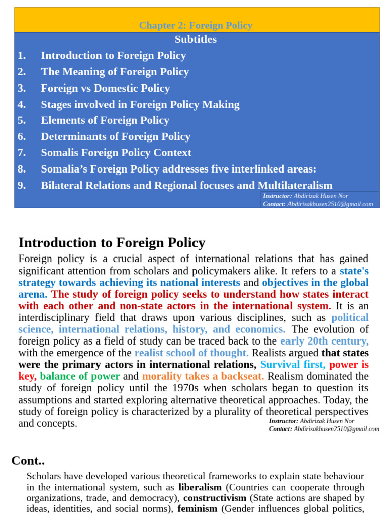 Understanding Foreign Policy Dynamics | PDF | International Relations ...