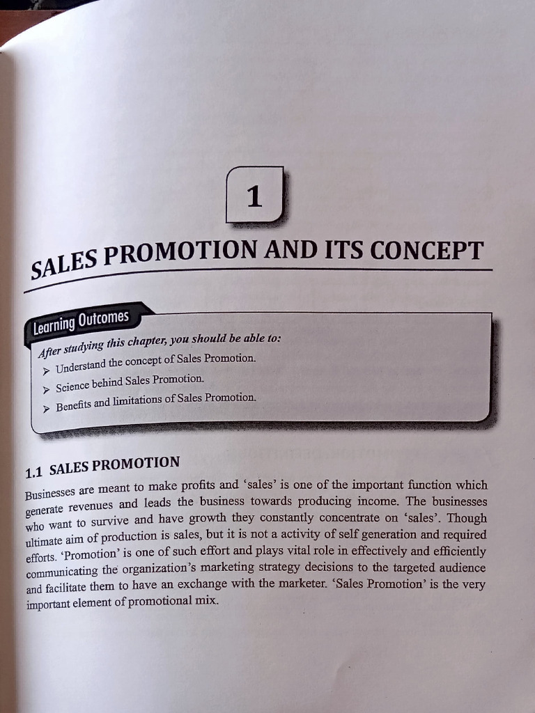 Understanding Sales Promotion Concepts | PDF | Marketing | Cost Of Living
