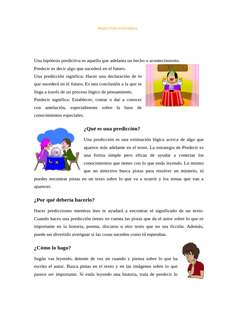 Predicciones Lógicas en Lectura y Plantas | PDF