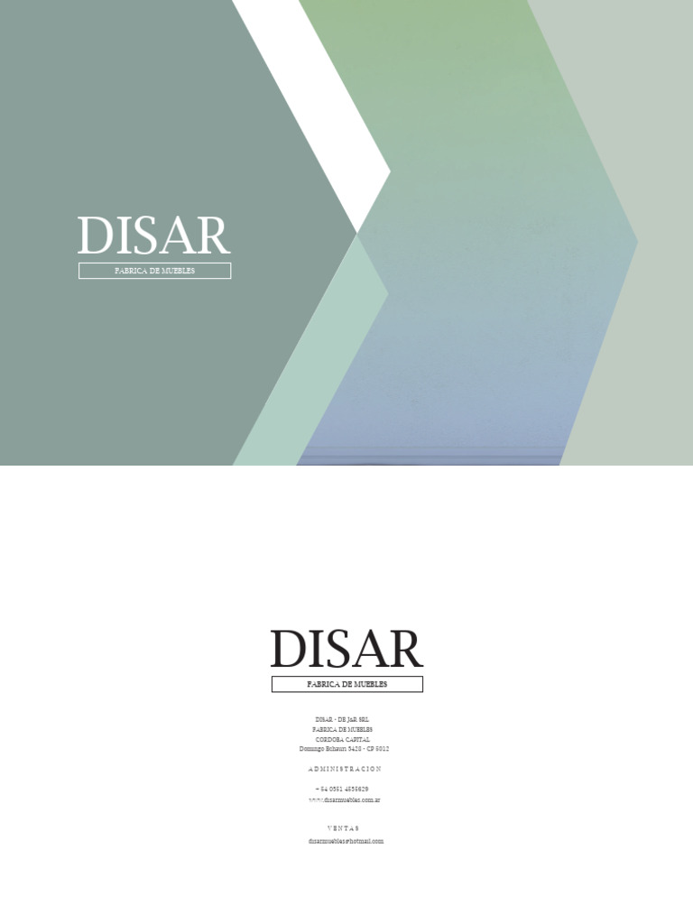 Muebles Disar: Catálogo y Productos | PDF