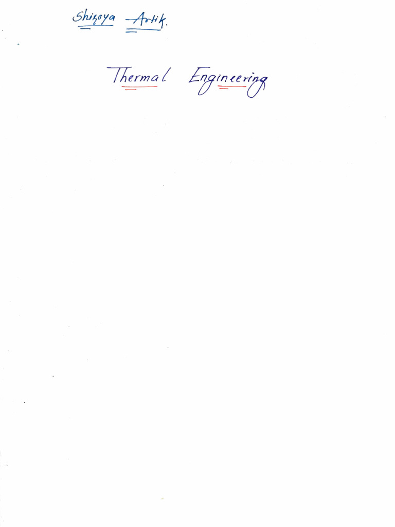 Basic Thermodynamics Pdf