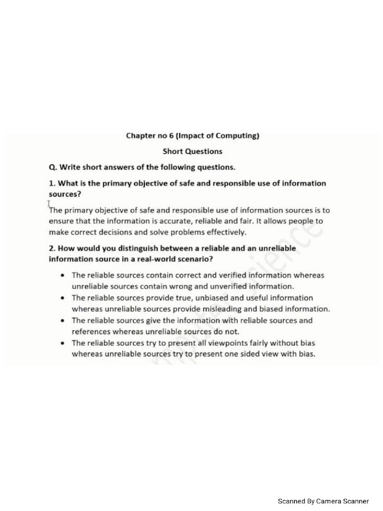 Chap 6 Short Question | PDF