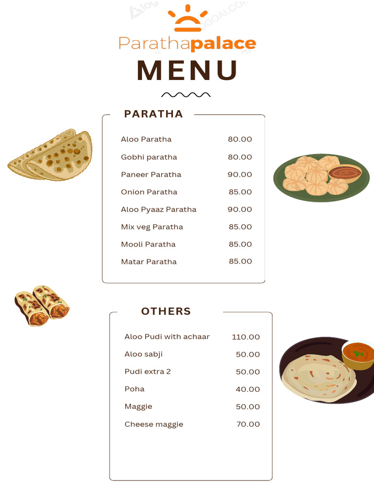 Paratha & Indian Breakfast Menu | PDF
