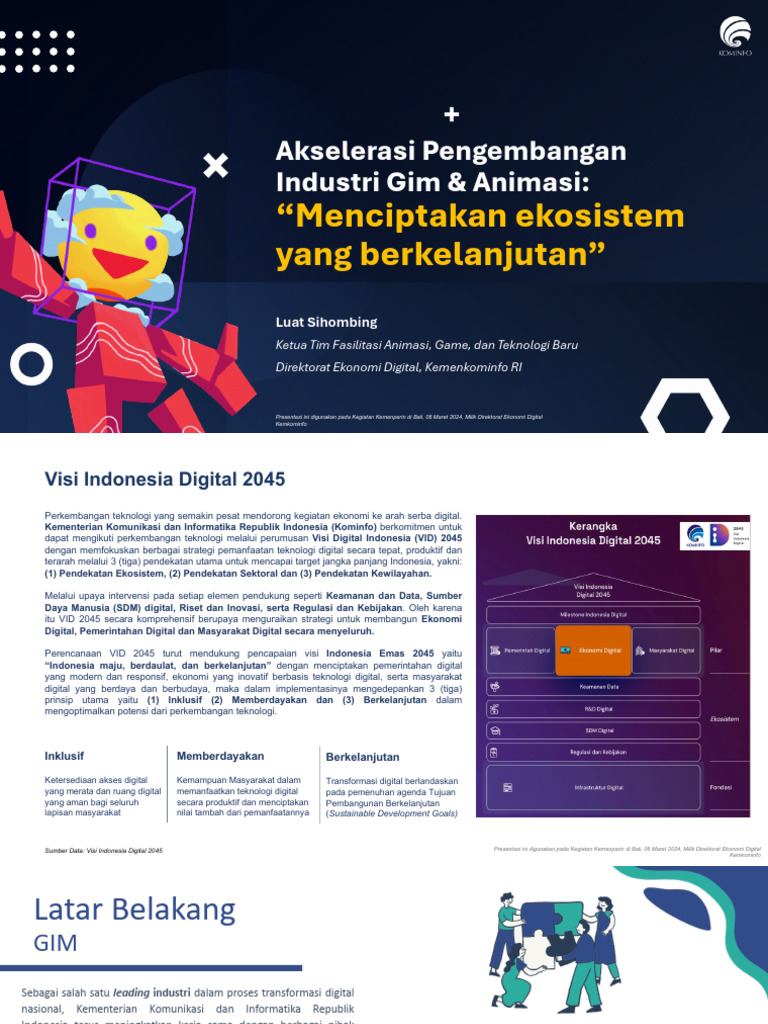 Komenterian Komunikasi Dan Informatika - Strategi Pengembangan Industri ...