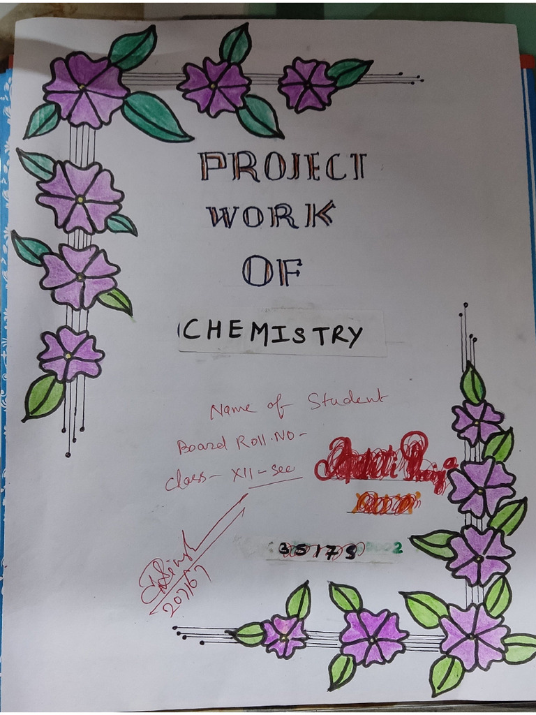 Sample For Chemistry Project | PDF