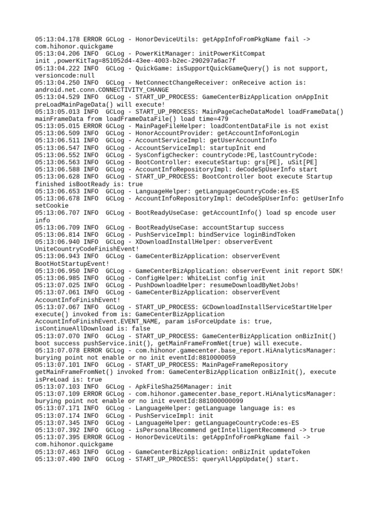 Honor Device Log Analysis Report | PDF | Internet Standards | Network ...