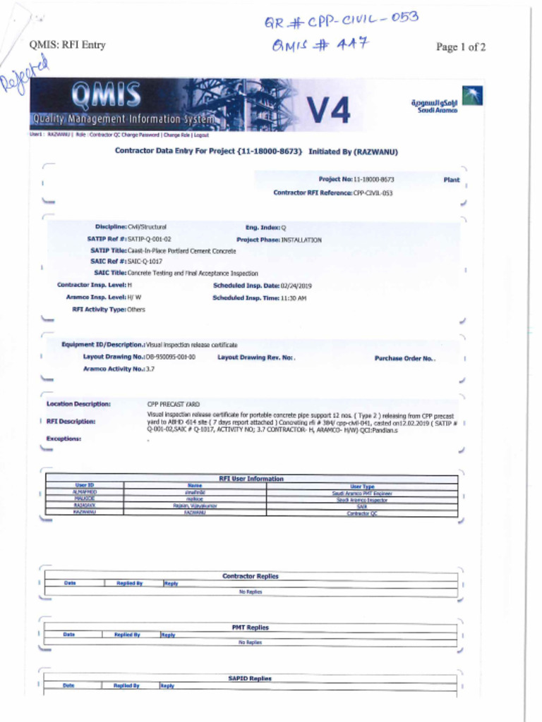 QR#CPP Civil 053 - Qmis#447 | PDF