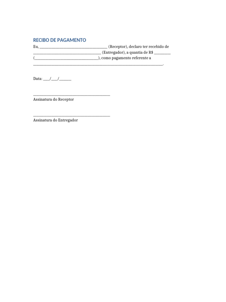 Recibo de Pagamento | PDF