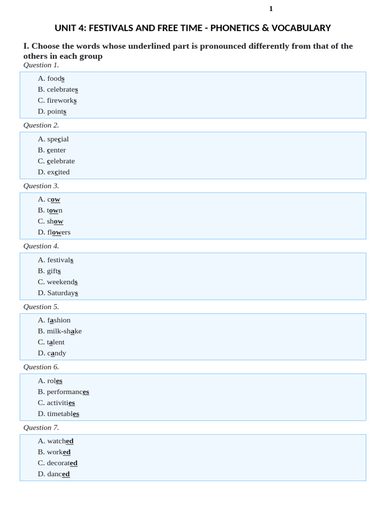 Practice 4 | PDF | Linguistics