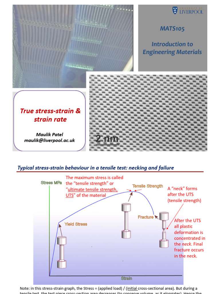 05-MATS105-Deformation-strain+rate-TRUE | PDF | Deformation ...