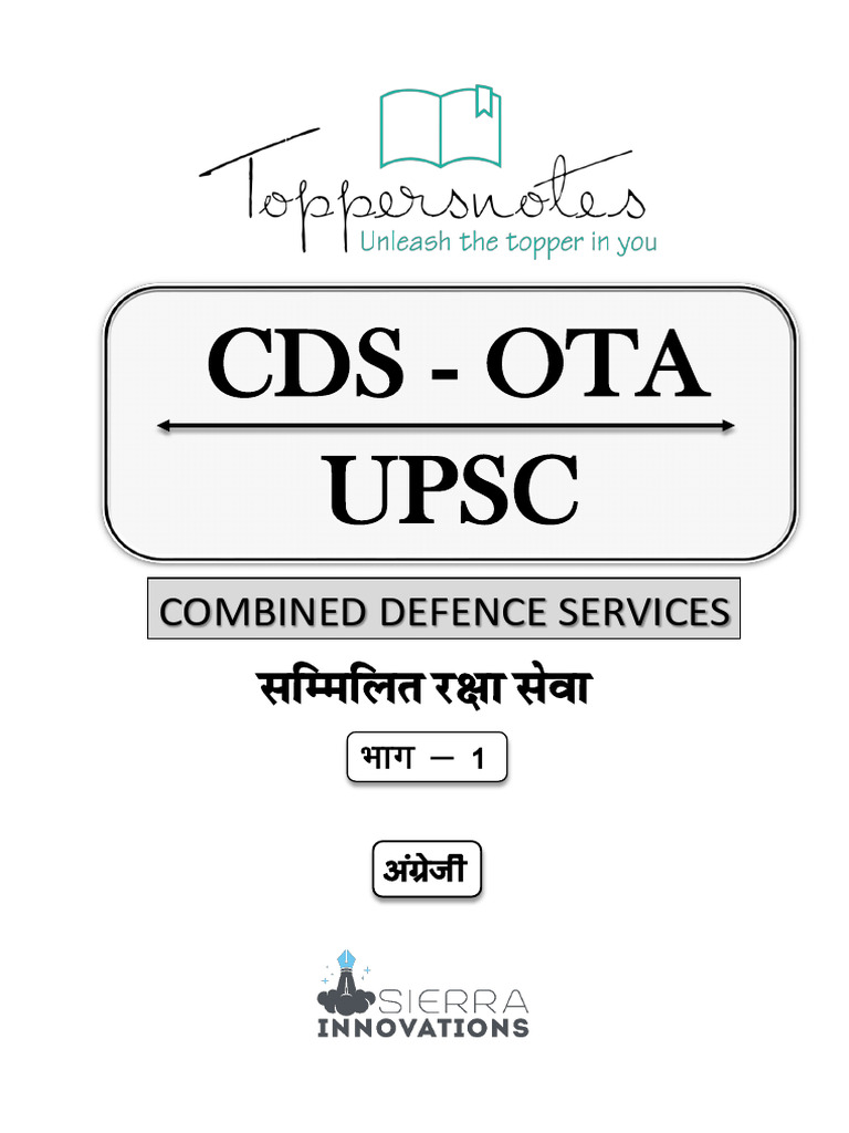 UPSC CDS English SAMPLE Part 1 | PDF | Grammatical Gender | Noun