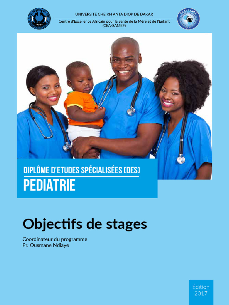 Objectifs de Stage en Pédiatrie | PDF | Cardiopathie congénitale ...
