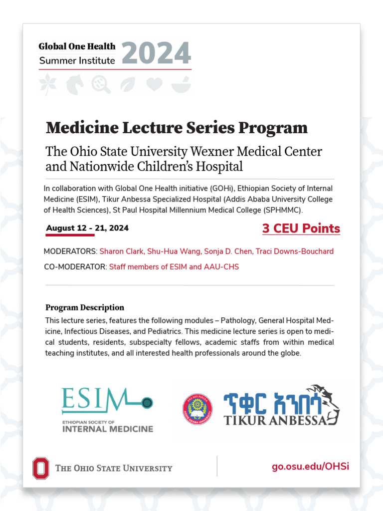 Ohio State Medicine & Pediatrics Lectures | PDF | Medicine | Pediatrics