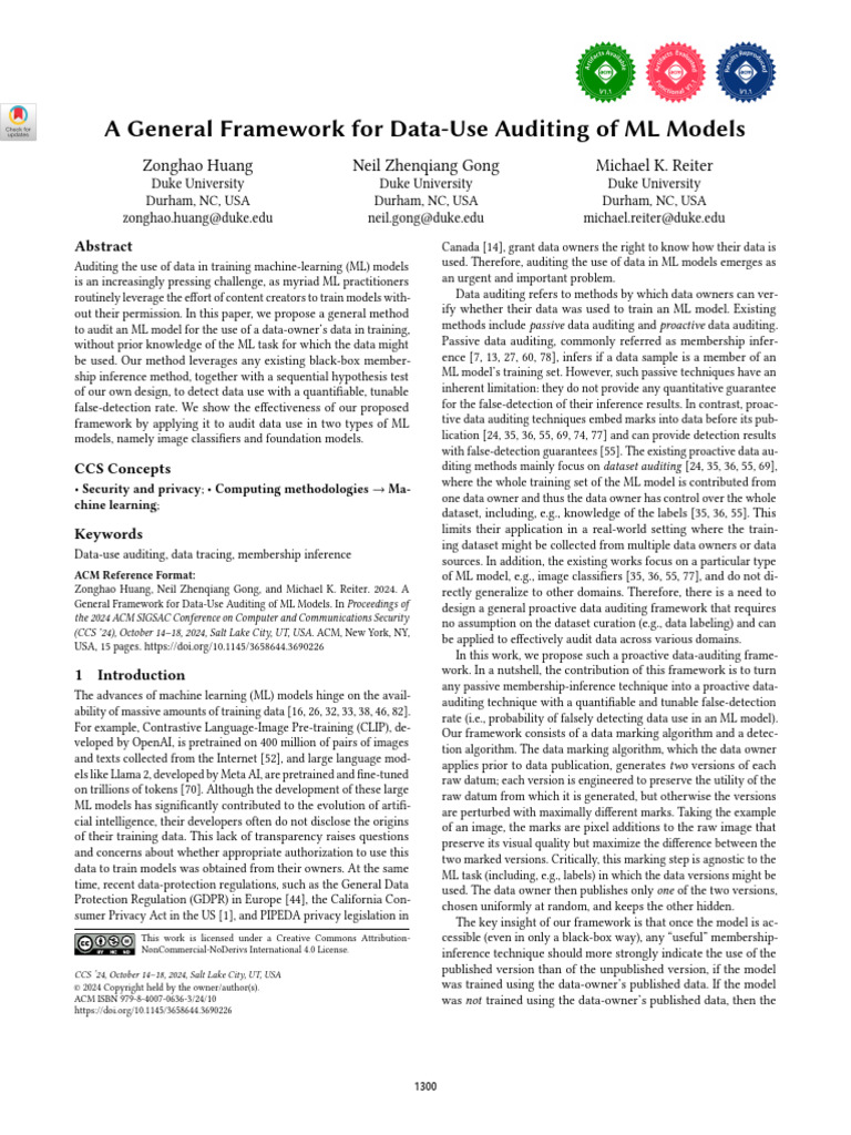 DLP Ccs Data Usage Audit | PDF | Machine Learning | Statistical Inference