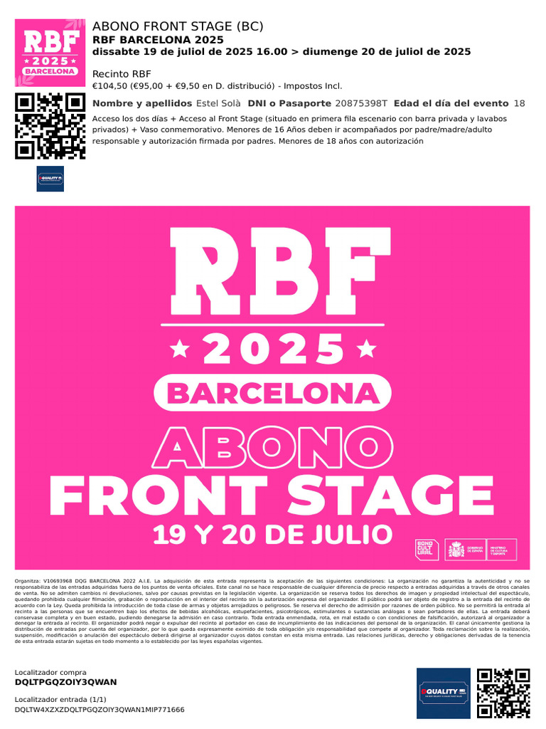 Vaso Conmemorativo RBF Barcelona 2025 | PDF | Justicia | Crimen y violencia